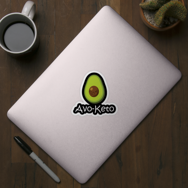 Avo Keto Cat Avocado by Rochelle Lee Elliott